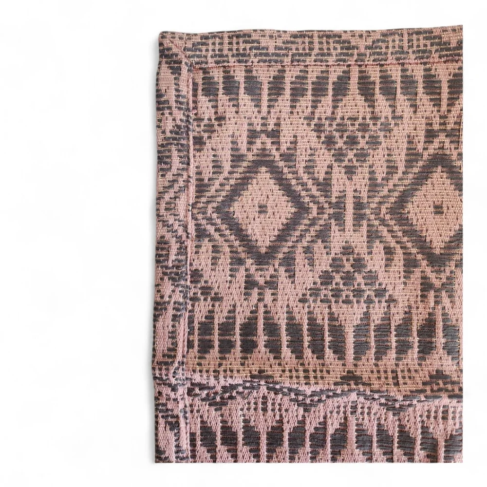 Anthropologie Square Cloth Napkins Pink & Gray - Picture 5 of 5